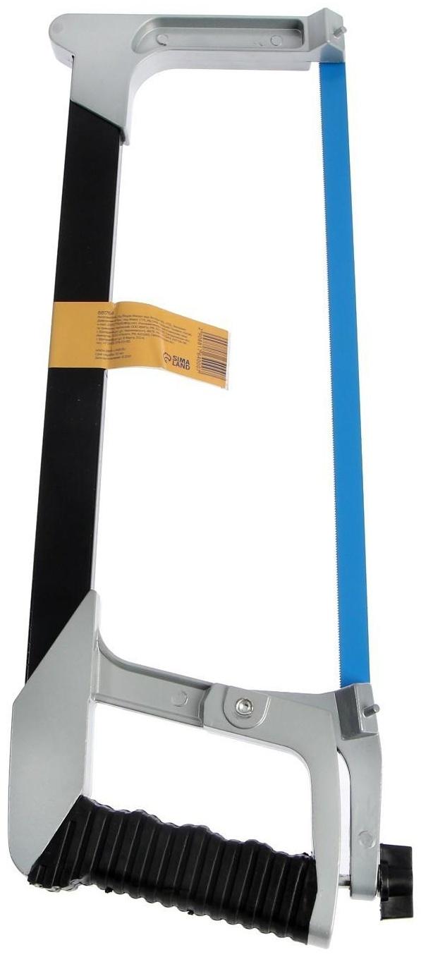 Ножовка по металлу ТУНДРА, два угла установки полотна 45 и 90°, 2К рукоятка, 300 мм