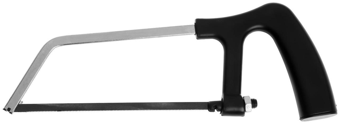 Ножовка по металлу ТУНДРА, хромированная, пластиковая рукоятка, 150 мм