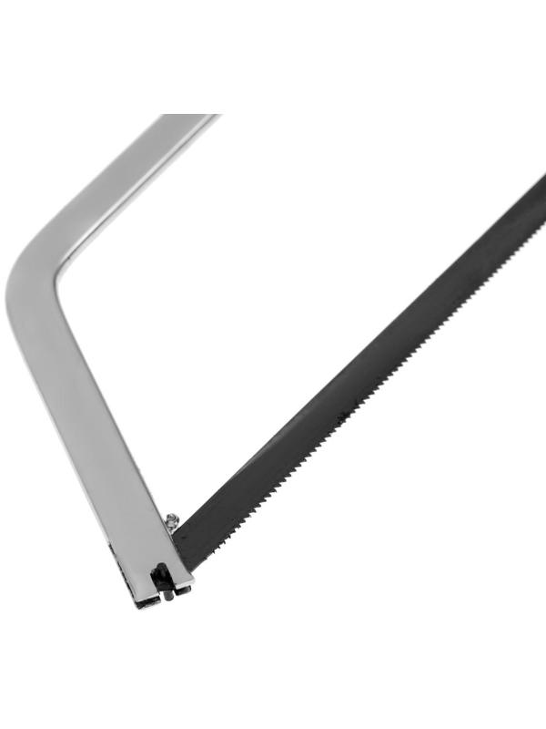 Ножовка по металлу ТУНДРА, хромированная, пластиковая рукоятка, 150 мм