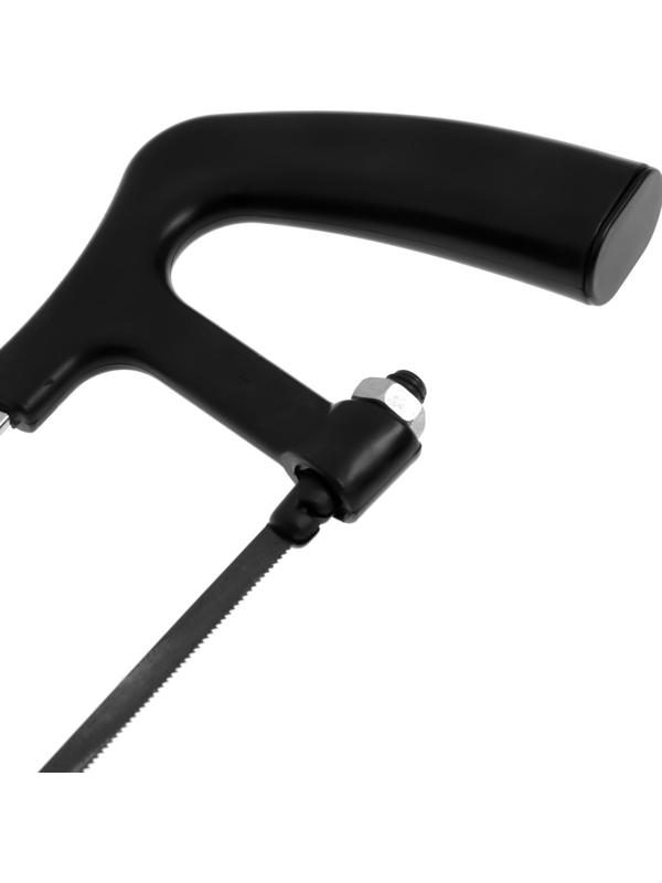 Ножовка по металлу ТУНДРА, хромированная, пластиковая рукоятка, 150 мм