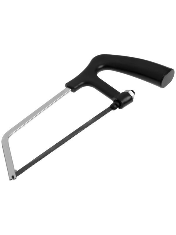 Ножовка по металлу ТУНДРА, хромированная, пластиковая рукоятка, 150 мм