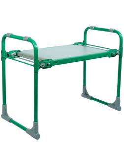 Скамейка-перевёртыш садовая складная 56х30х42,5 см, зелёная, максимальная нагрузка100 кг
