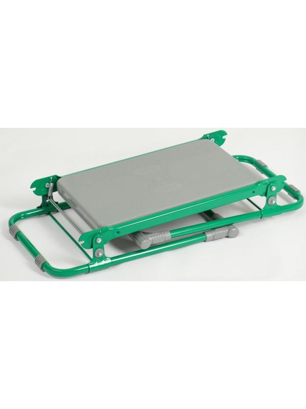 Скамейка-перевёртыш садовая складная 56х30х42,5 см, зелёная, максимальная нагрузка100 кг