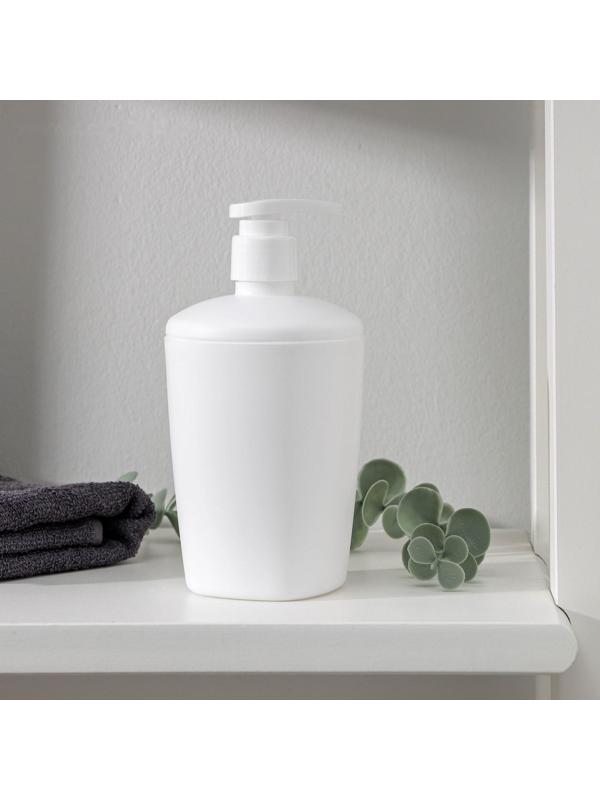 Дозатор для жидкого мыла Aqua, 300 мл, цвет снежно-белый