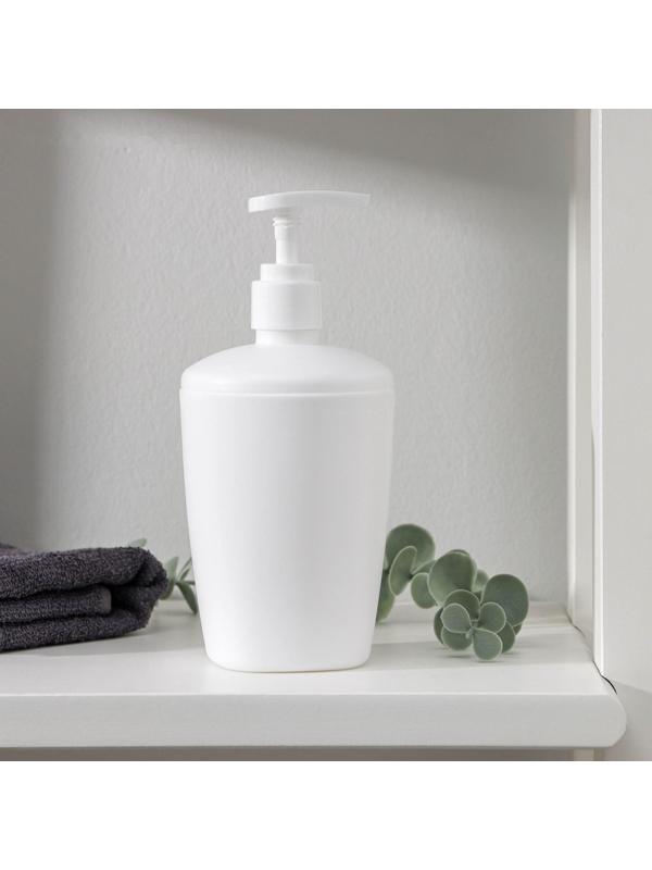 Дозатор для жидкого мыла Aqua, 300 мл, цвет снежно-белый