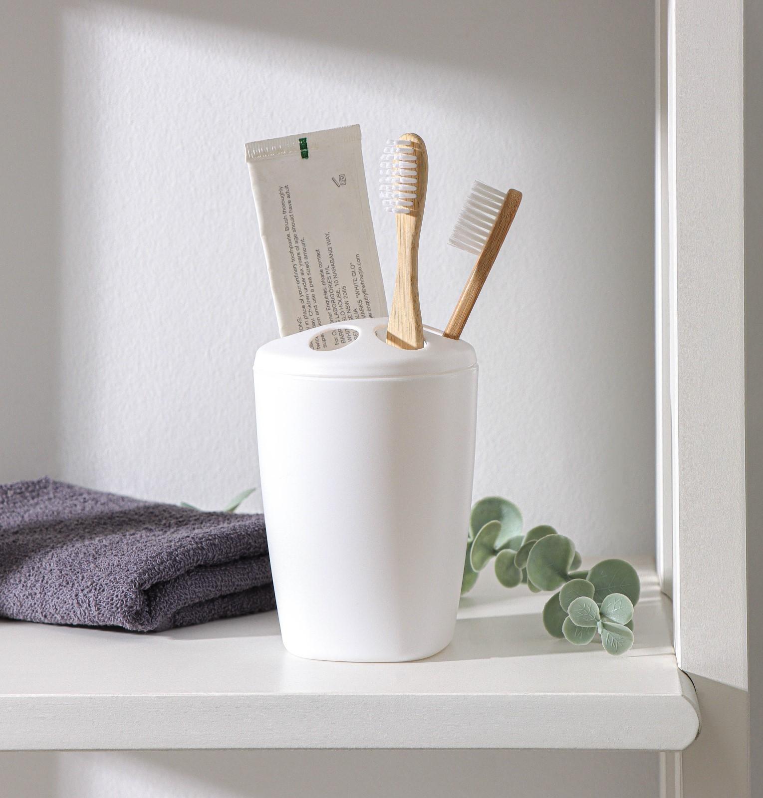 Подставка для зубных щёток Aqua, цвет снежно-белый