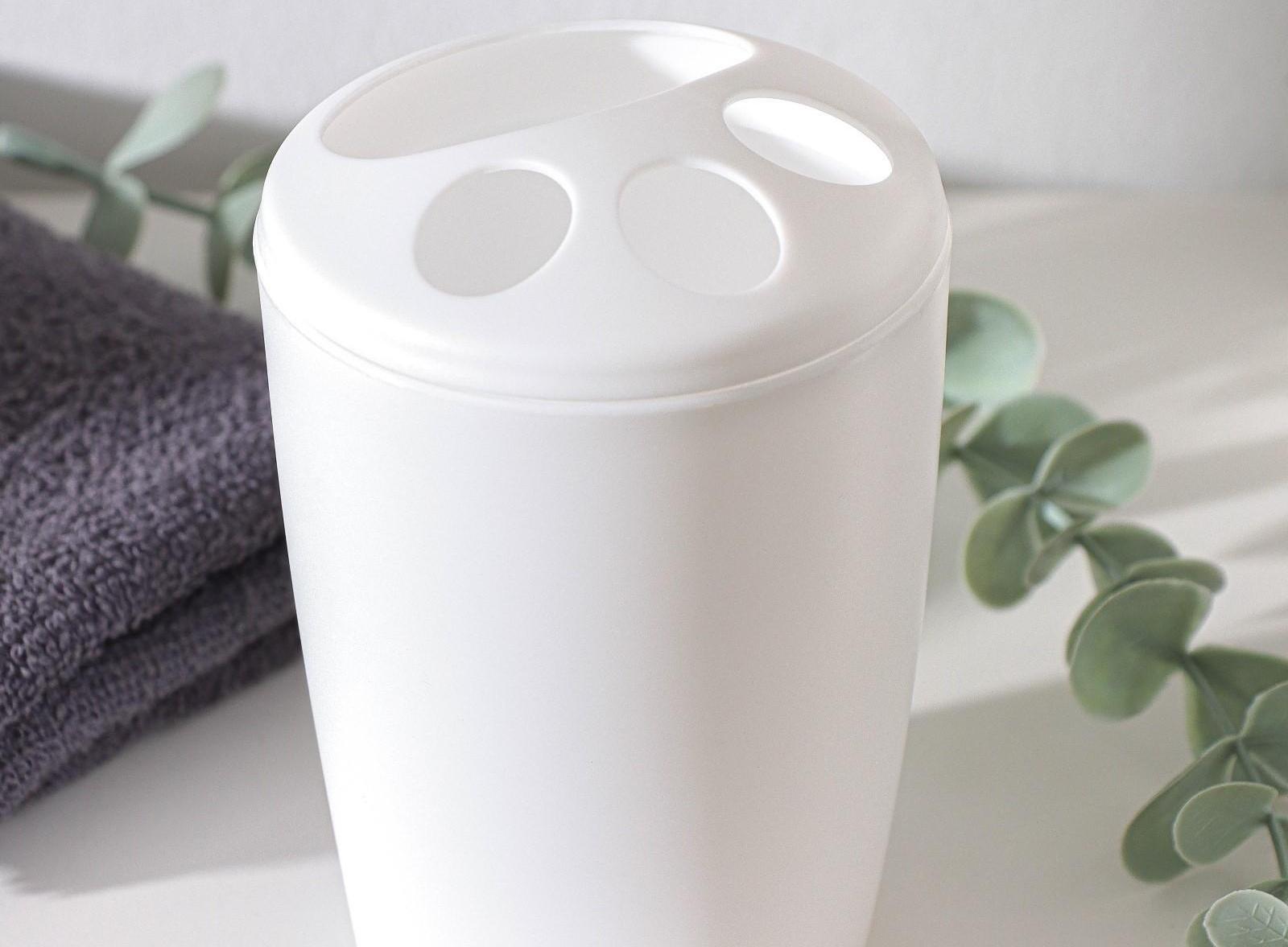 Подставка для зубных щёток Aqua, цвет снежно-белый