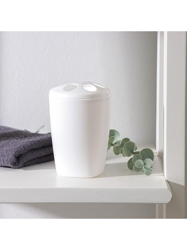 Подставка для зубных щёток Aqua, цвет снежно-белый