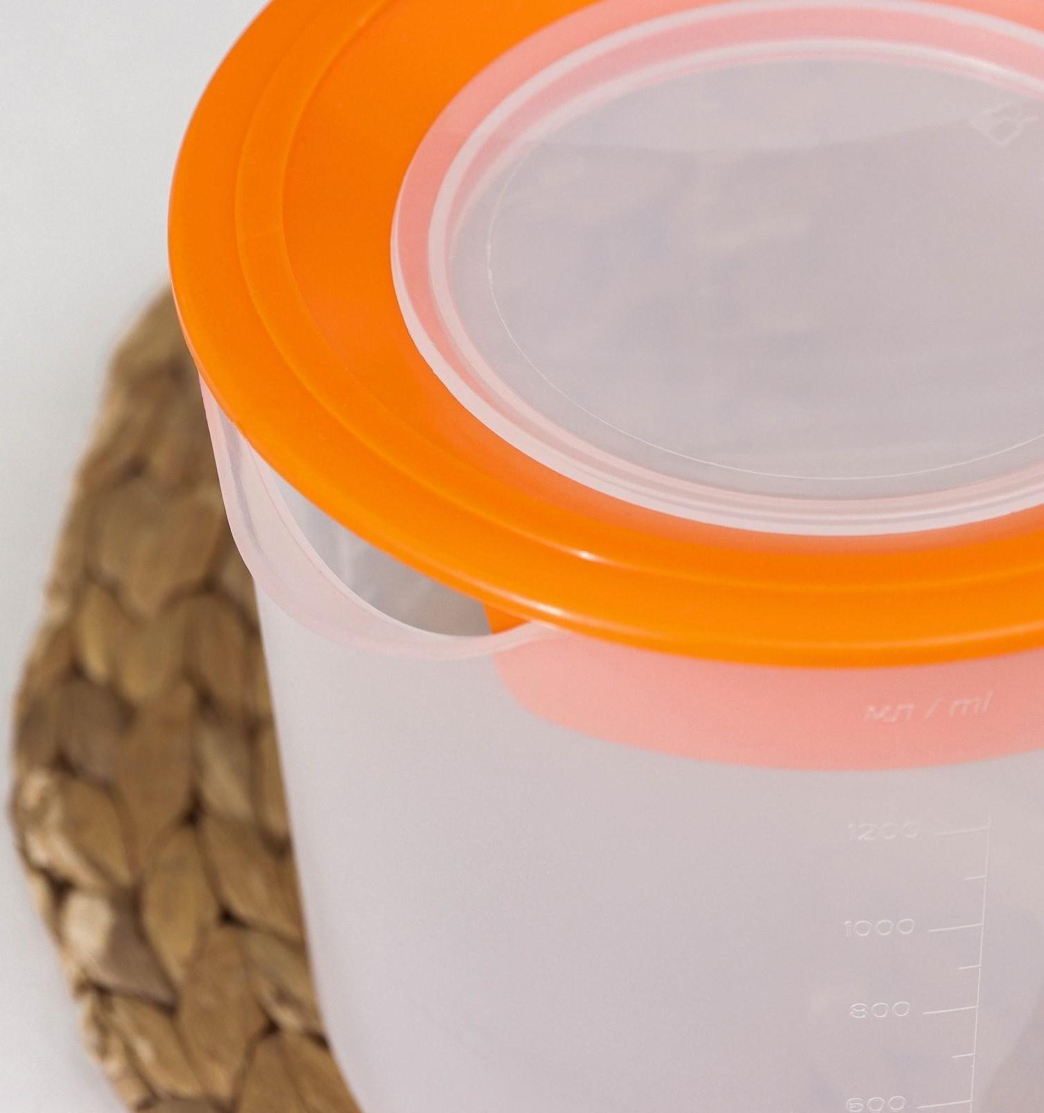 Ёмкость для миксера, 1,5 л , цвет оранжевый