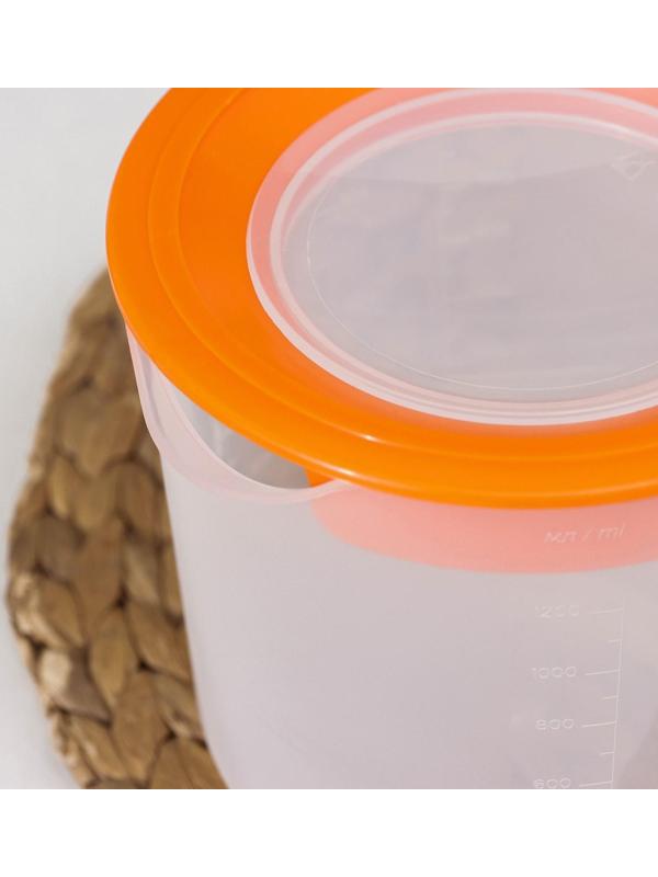 Ёмкость для миксера, 1,5 л , цвет оранжевый