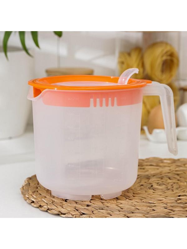 Ёмкость для миксера, 1,5 л , цвет оранжевый