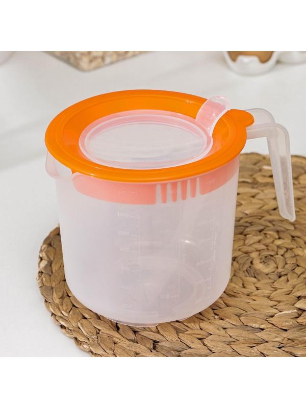 Ёмкость для миксера, 1,5 л , цвет оранжевый