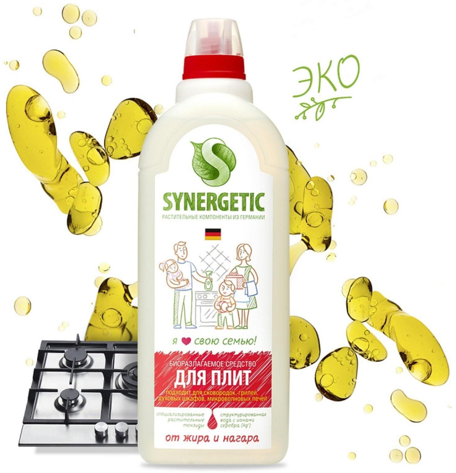 Чистящее средство Synergetic, гель, для плит, 1 л