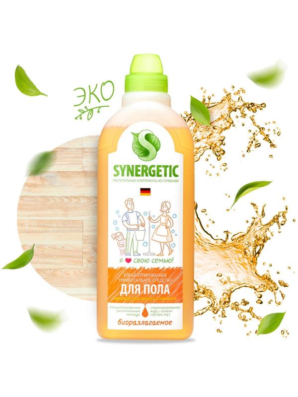 Средство для мытья полов, стен и поверхностей Synergetic, 1 л