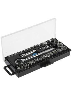 Набор инструментов в кейсе ТУНДРА, универсальный, 1/4