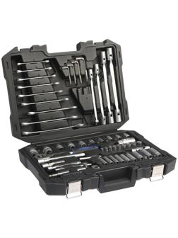 Набор инструментов в кейсе ТУНДРА, автомобильный, CrV, 1/2