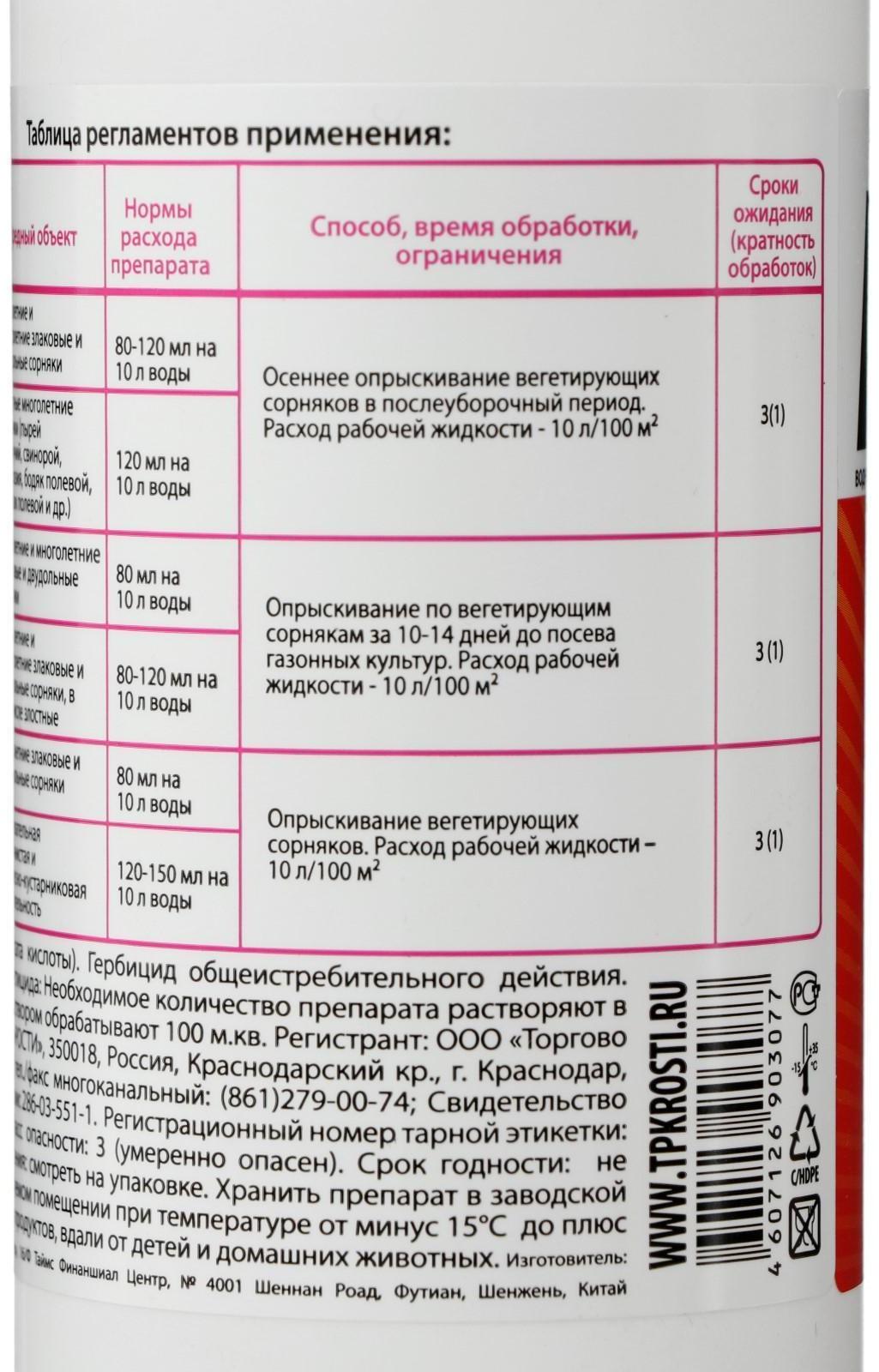 Средство от сорняков Rubit 