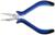 Длинногубцы изогнутые ТУНДРА mini, никелированные, двухкомпонентные рукоятки, 125 мм