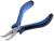 Длинногубцы изогнутые ТУНДРА mini, никелированные, двухкомпонентные рукоятки, 125 мм
