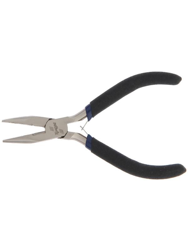 Длинногубцы ТУНДРА mini, никелированные, обрезиненные рукоятки, 125 мм
