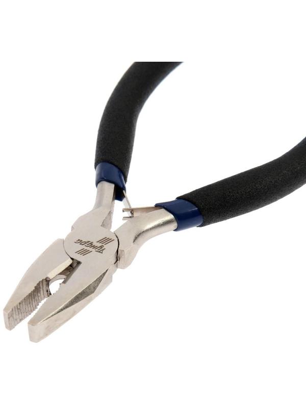 Плоскогубцы ТУНДРА mini, никелированные, обрезиненные рукоятки, 120 мм