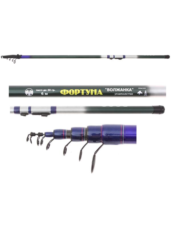 Удилище с/к «Волжанка Фортуна» 6,0 м, 6 секций, тест до 30 г