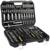 Набор инструментов в кейсе ТУНДРА, автомобильный, CrV, 1/2