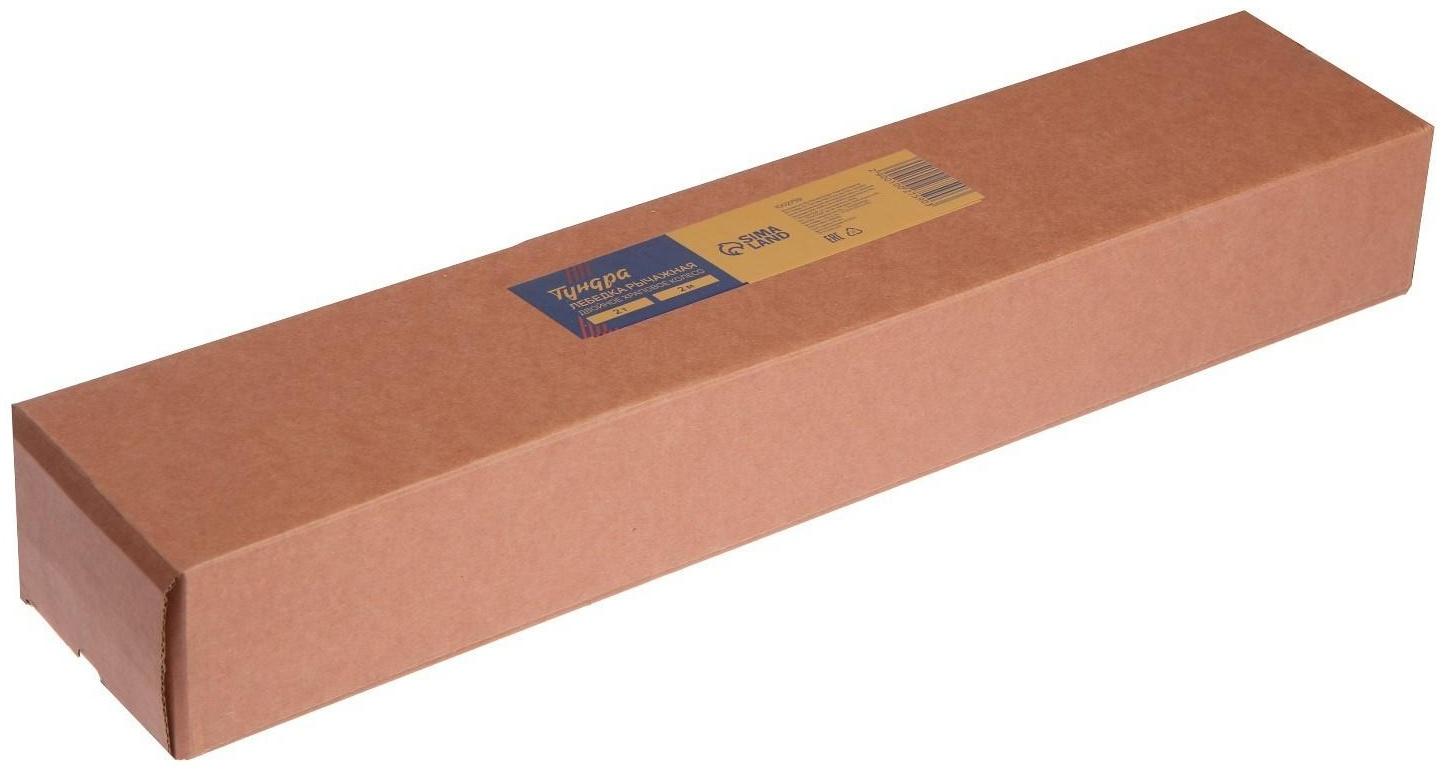 Лебедка рычажная ТУНДРА, двойное храповое колесо, тяга 2 т (подъем 0.8 т), трос 2 метра