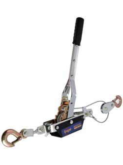 Лебедка рычажная ТУНДРА, двойное храповое колесо, тяга 2 т (подъем 0.8 т), трос 3 метра