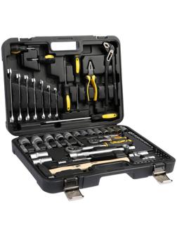 Набор инструментов в кейсе ТУНДРА, автомобильный, CrV, 75 предметов