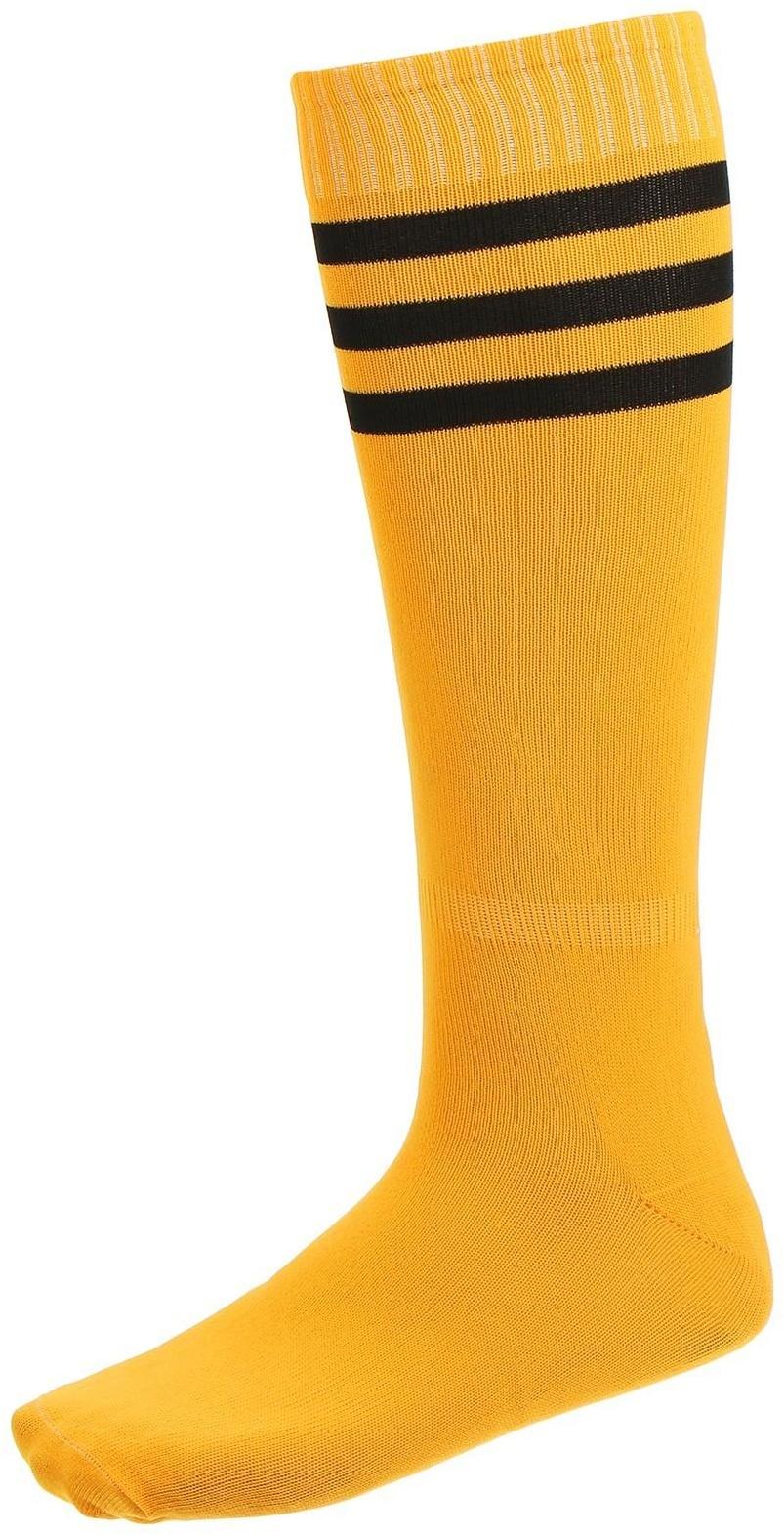 Гетры футбольные, размер 38-39, цвет оранжевый