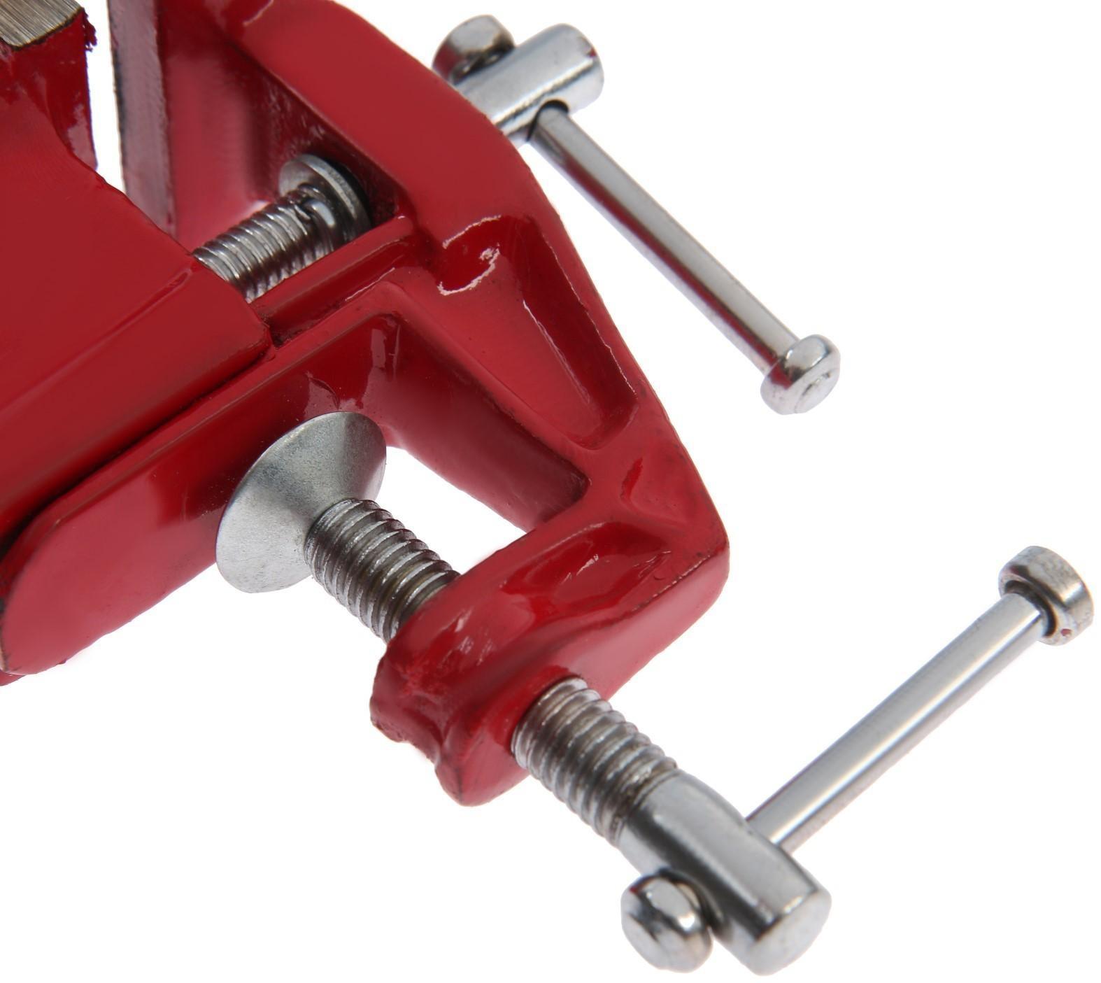 Тиски слесарные ТУНДРА, винтовой зажим, 40 мм