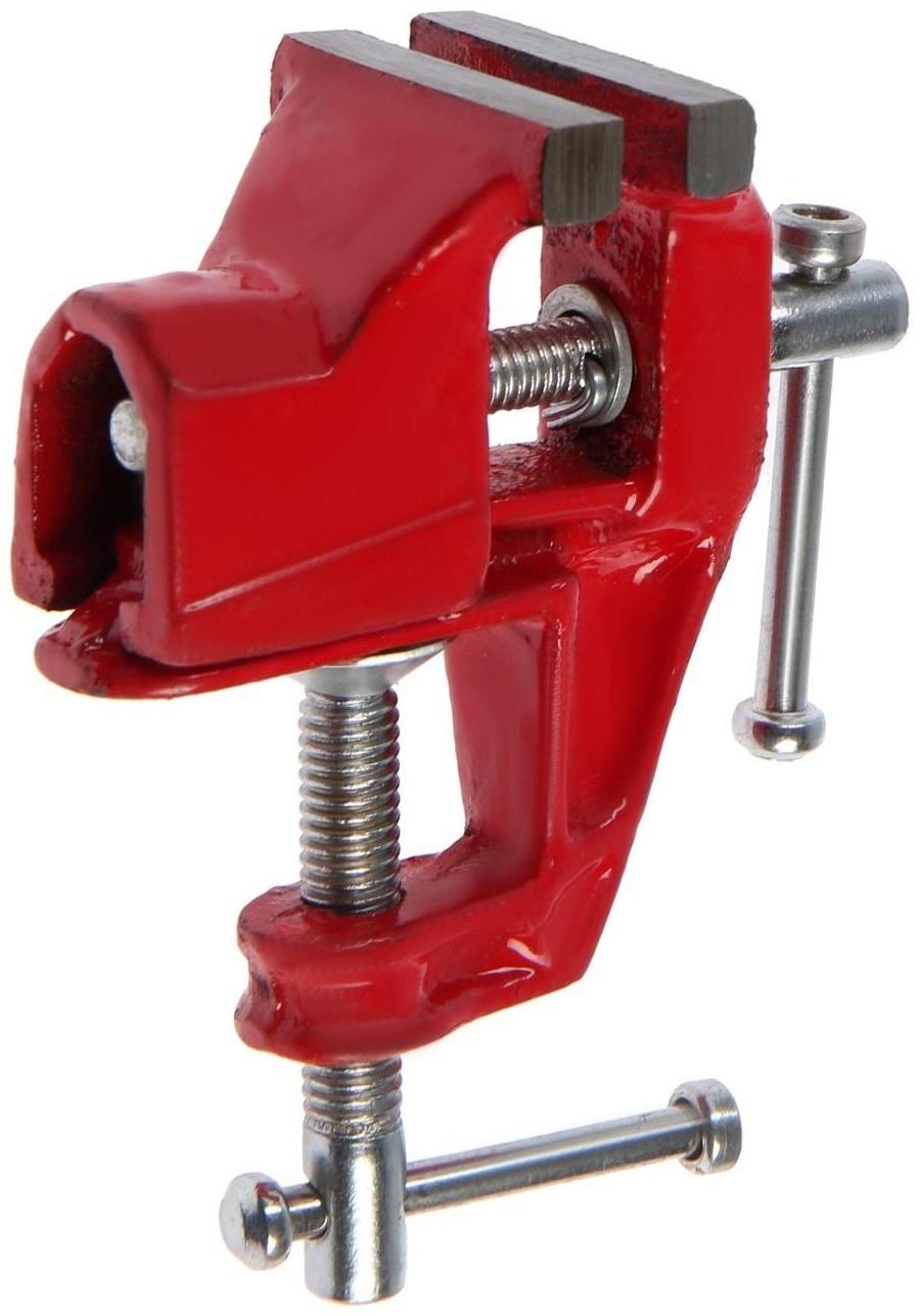 Тиски слесарные ТУНДРА, винтовой зажим, 40 мм