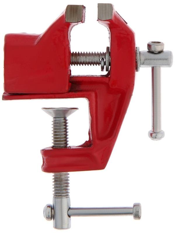 Тиски слесарные ТУНДРА, винтовой зажим, 40 мм