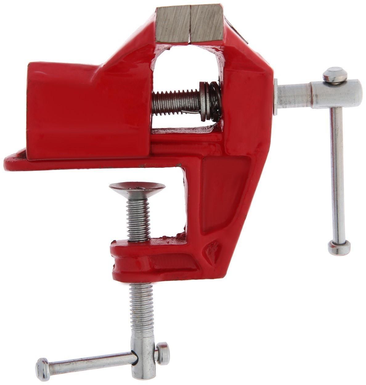 Тиски слесарные ТУНДРА, винтовой зажим, 80 мм