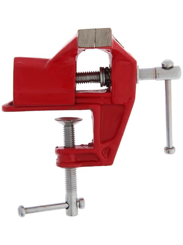 Тиски слесарные ТУНДРА, винтовой зажим, 80 мм