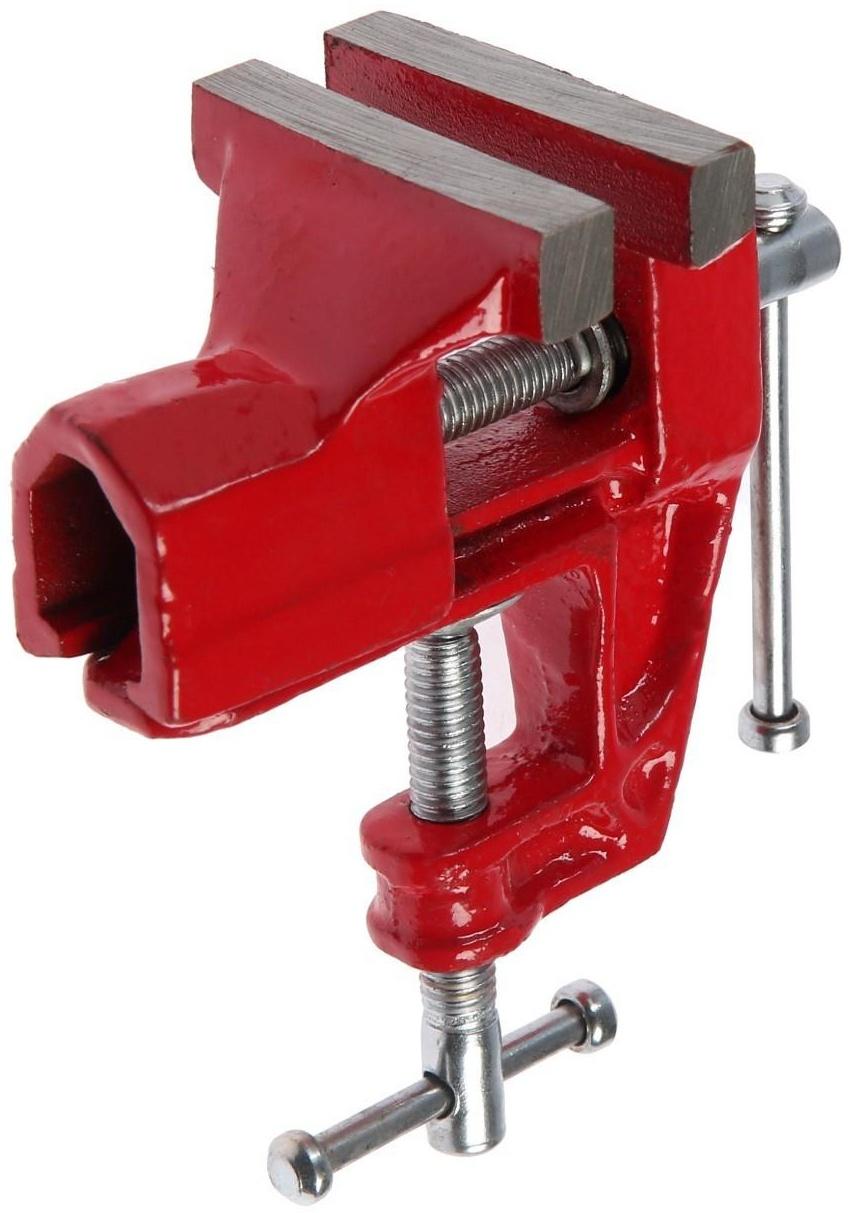 Тиски слесарные ТУНДРА, винтовой зажим, 60 мм