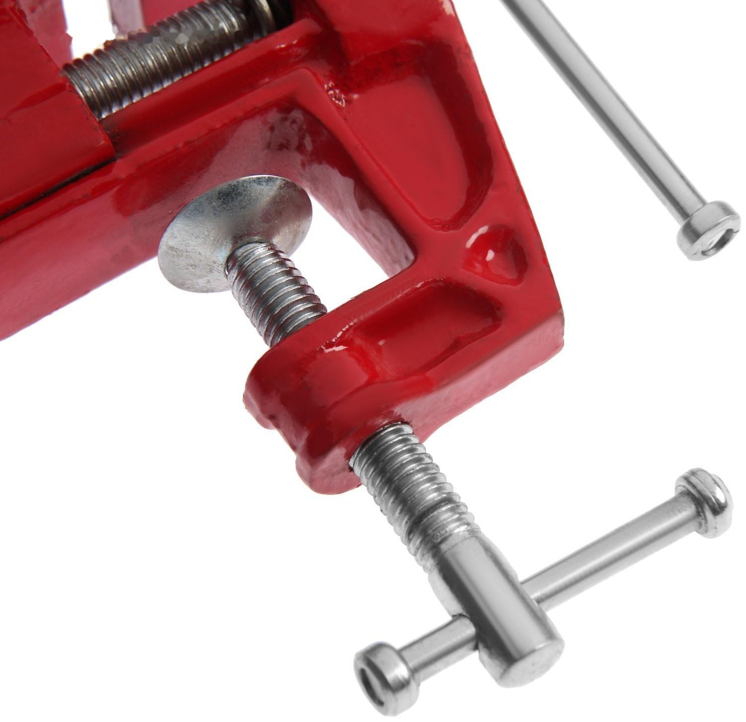 Тиски слесарные ТУНДРА, винтовой зажим, 60 мм