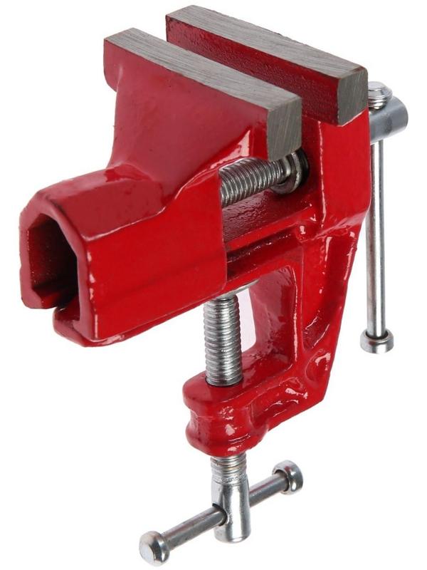 Тиски слесарные ТУНДРА, винтовой зажим, 60 мм