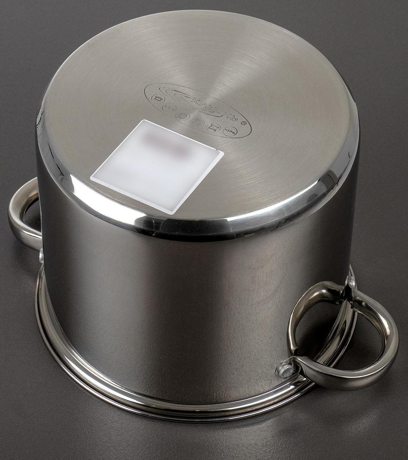 Кастрюля «Гретта», 5,7 л, d=20 см, капсульное дно, металлическая крышка, индукция