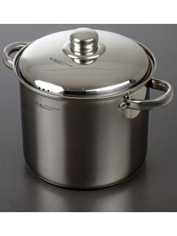 Кастрюля «Гретта», 5,7 л, d=20 см, капсульное дно, металлическая крышка, индукция