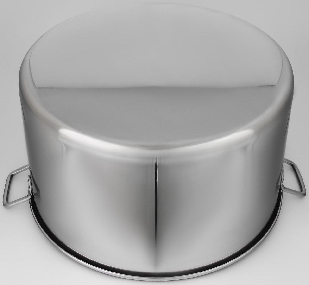 Котёл «Общепит», 50 л, d=50 см, h=26 см, металлическая крышка, клёпаные ручки