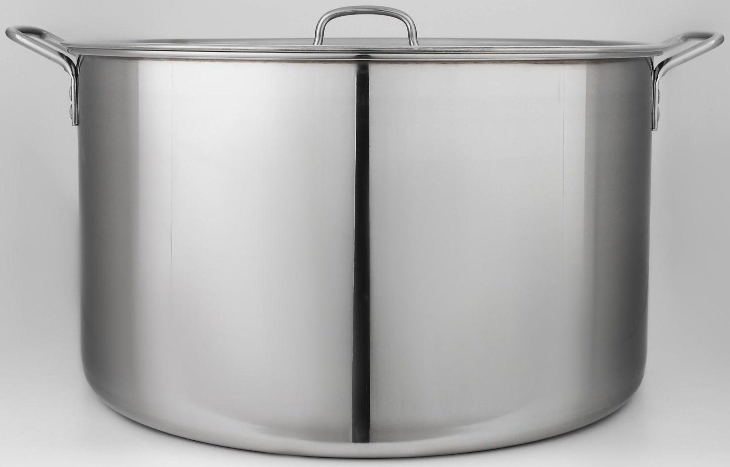 Котёл «Общепит», 50 л, d=50 см, h=26 см, металлическая крышка, клёпаные ручки