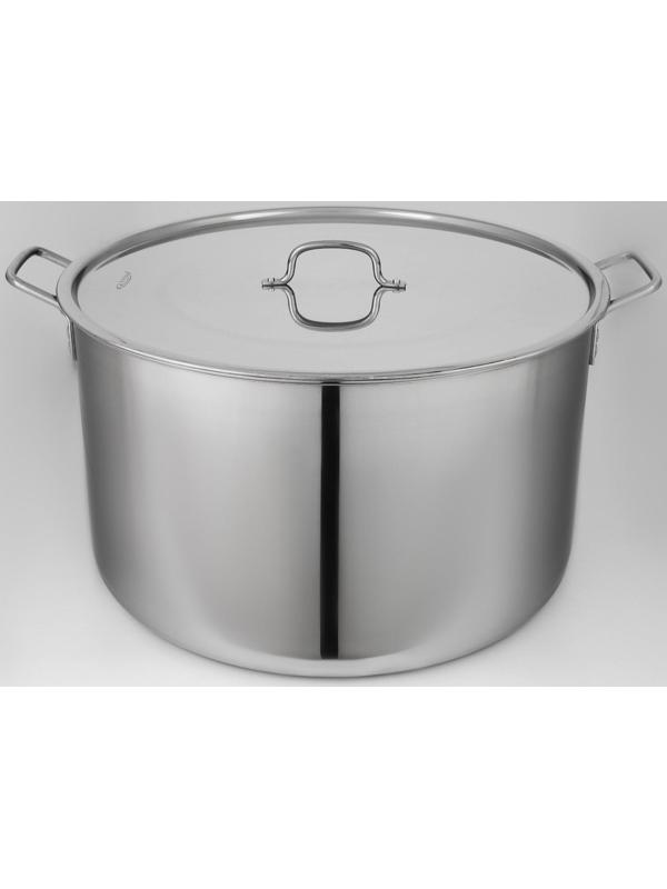 Котёл «Общепит», 50 л, d=50 см, h=26 см, металлическая крышка, клёпаные ручки