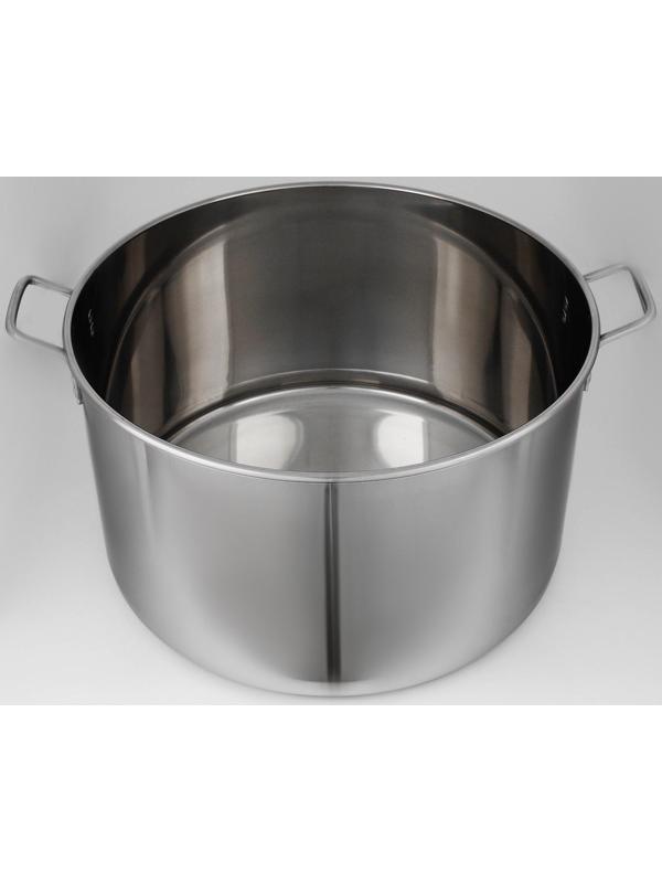 Котёл «Общепит», 50 л, d=50 см, h=26 см, металлическая крышка, клёпаные ручки