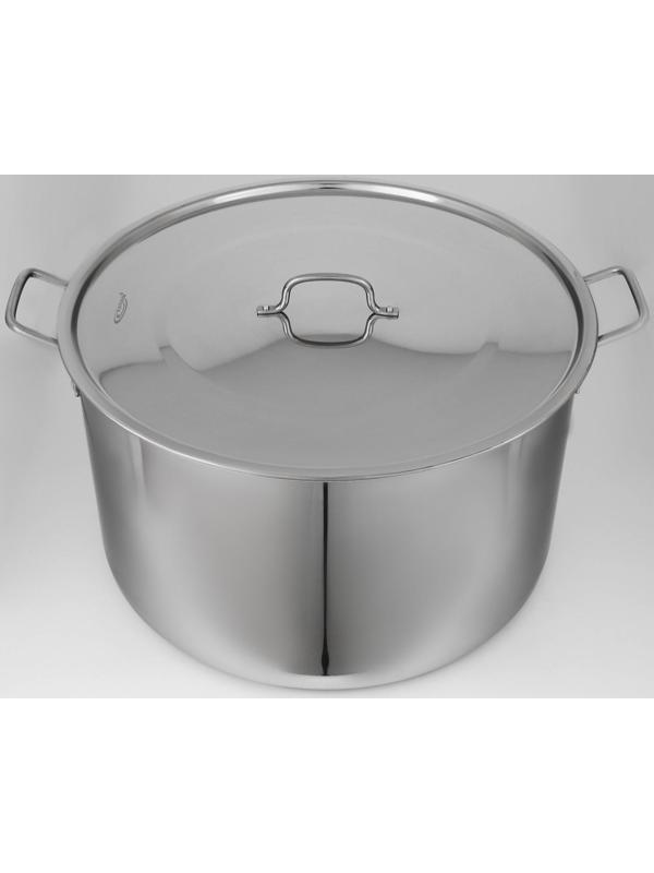 Котёл «Общепит», 50 л, d=50 см, h=26 см, металлическая крышка, клёпаные ручки