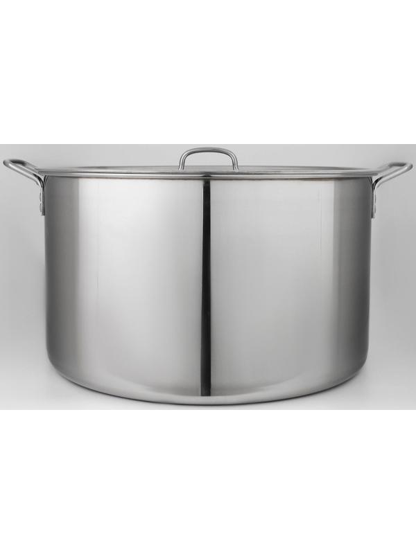 Котёл «Общепит», 50 л, d=50 см, h=26 см, металлическая крышка, клёпаные ручки