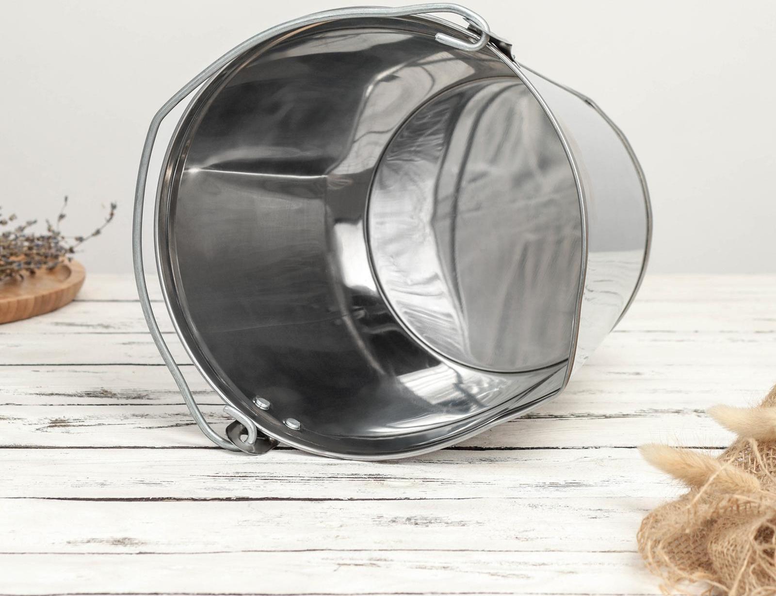 Подойник, 7 л, нержавеющая сталь, ГОСТ