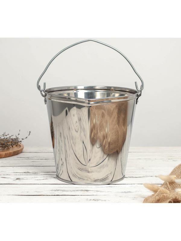 Подойник, 7 л, нержавеющая сталь, ГОСТ