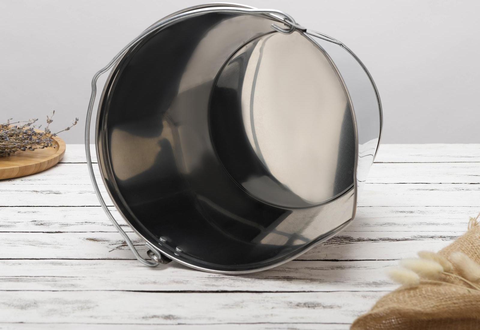 Подойник, 12 л, нержавеющая сталь, ГОСТ